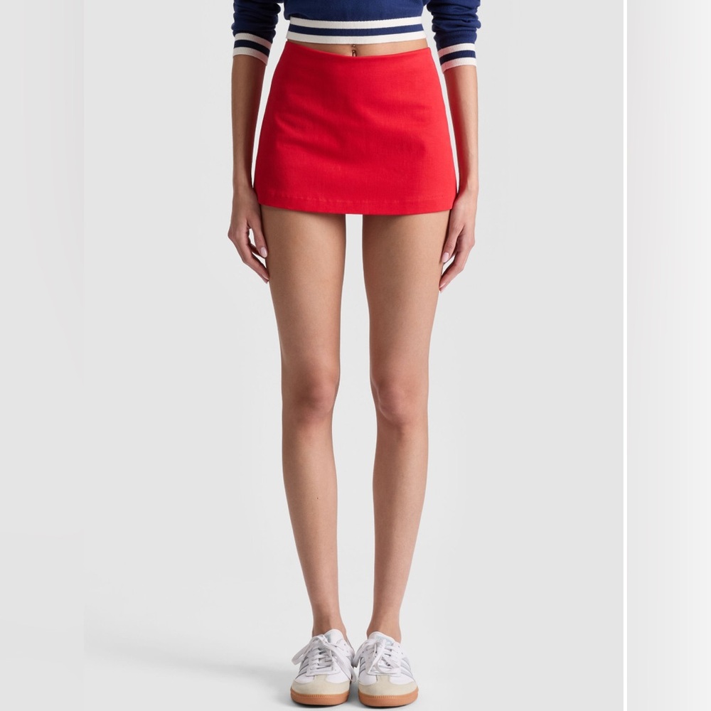 Alice + Olivia Red Mini Skort